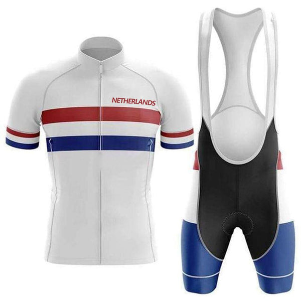Netherlands Flag - Men's Cycling Kit（#G57）