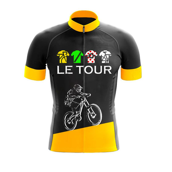 Tour de France Men's Short Sleeve Cycling Sets(#O82)
