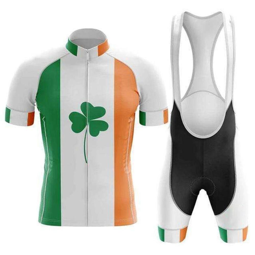 Ireland Flag - Men's Cycling Kit（#G58）