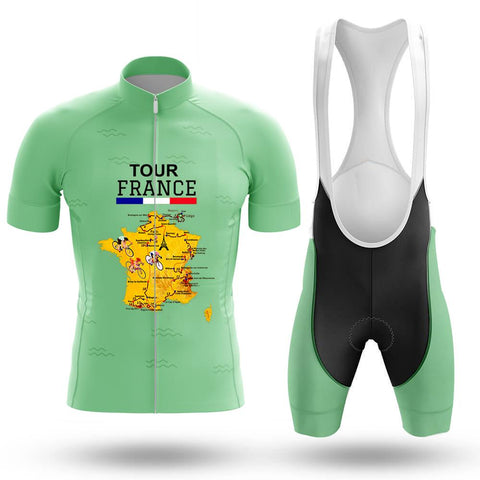 Tour de France Men's Short Sleeve Cycling Sets(#P05)
