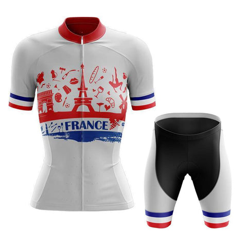 France Women's Short Sleeve Cycling Sets(#P06)