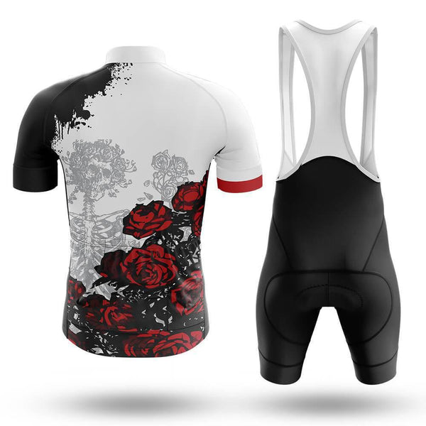Skull Roses Men's Short Sleeve Cycling Kit(#V22）
