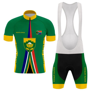 South Africa Men's Short Sleeve Cycling Kit(#0D30)