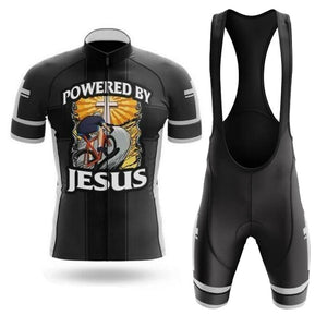 Powered By Jesus Men's Short Sleeve Cycling Kit（#X47)