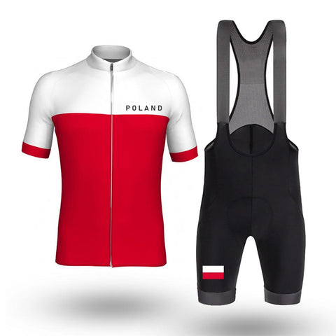 Poland Flag - Men's Cycling Kit（#G53）