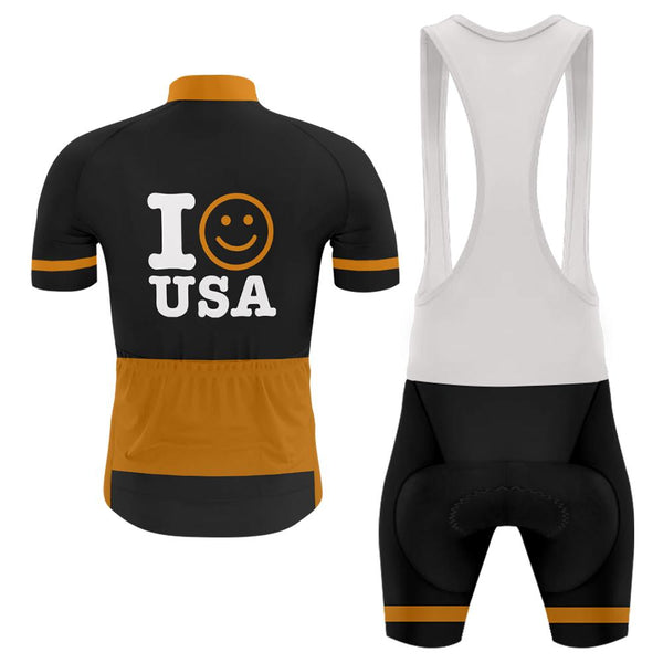 I Love USA Men's Short Sleeve Cycling Kit(#W51)