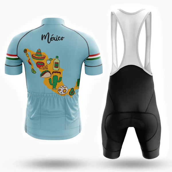 Colorful Mexico Men's Short Sleeve Cycling Sets(#O87）