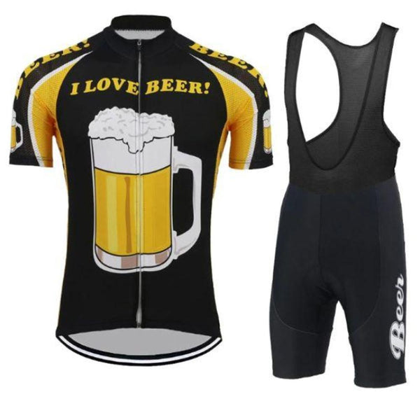 I Love Beer Men's Cycling Kit(#I97）