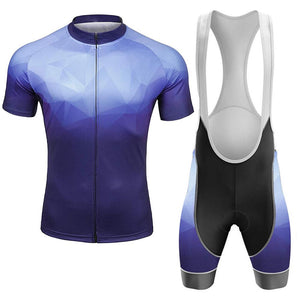 Camo Geometry Men's Short Sleeve Cycling Sets（#N13)
