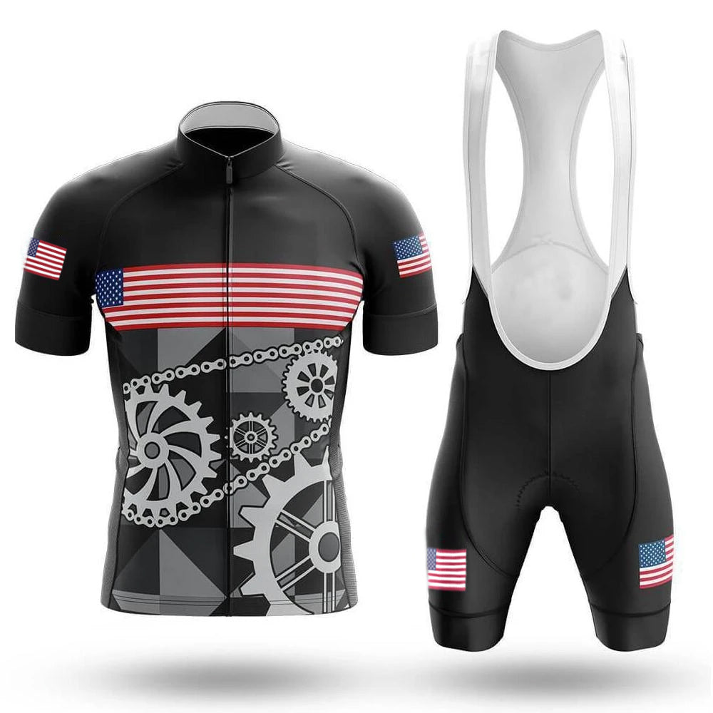 USA - Men's Cycling Kit(#874)