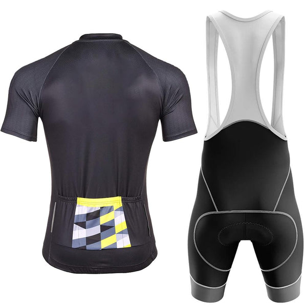 Camo Geometry Men's Short Sleeve Cycling Sets(#N16)