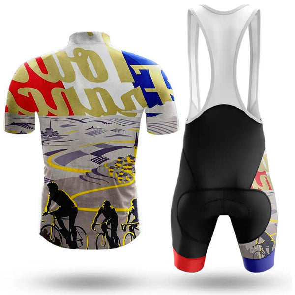 Tour de France Men's Short Sleeve Cycling Sets(#O84)