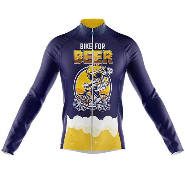 Bike For Beer Men's Long Sleeve Cycling Kit(#0E79)