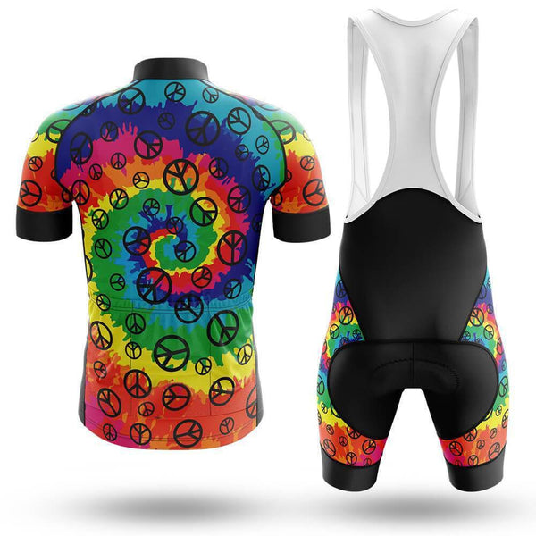 Peace Sign Men's Short Sleeve Cycling Kit(#0A1)