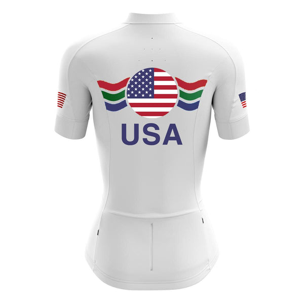 USA Women's Short Sleeve Cycling Kit(#0C62）