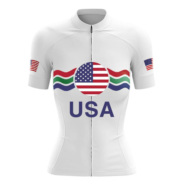 USA Women's Short Sleeve Cycling Kit(#0C62）