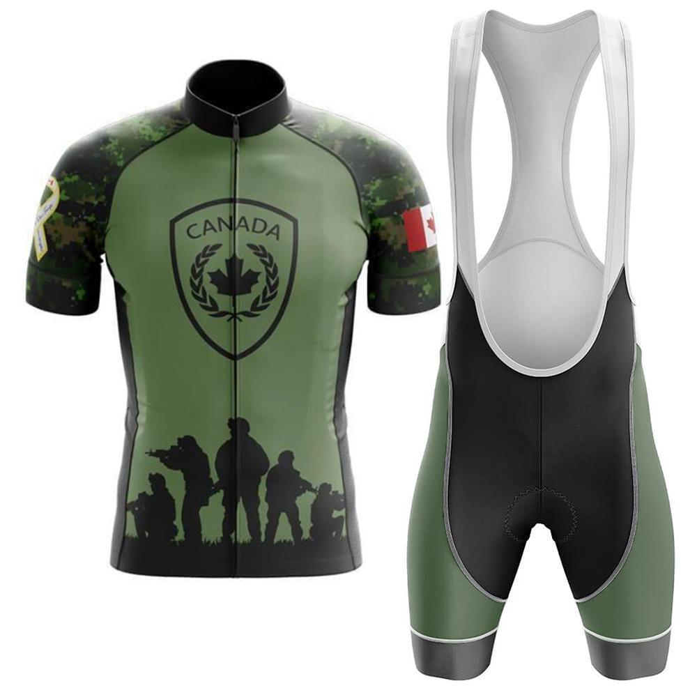Canada Army Men's Short Sleeve Cycling Sets(#W34)