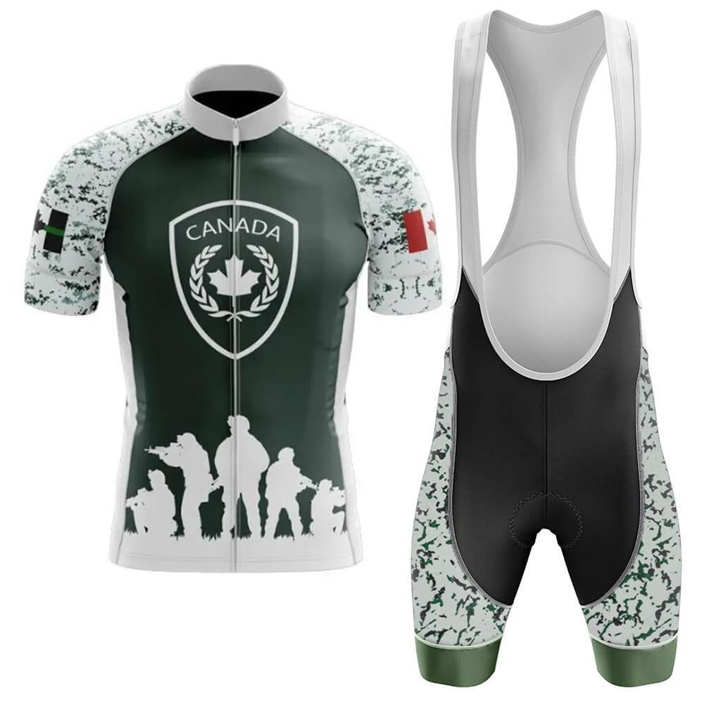 Canada Army Men's Short Sleeve Cycling Sets(#W35)