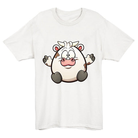 Cows Casual Short Sleeve T-shirt(#W63)