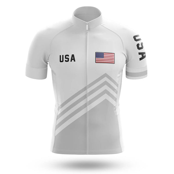 USA White - Men's Cycling Kit(#873)