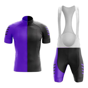 Purple Split Cycling Jersey Set #J24