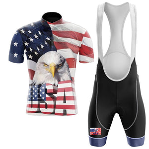 USA Eagle 3D Men's Short Sleeve Cycling Sets(#U81)